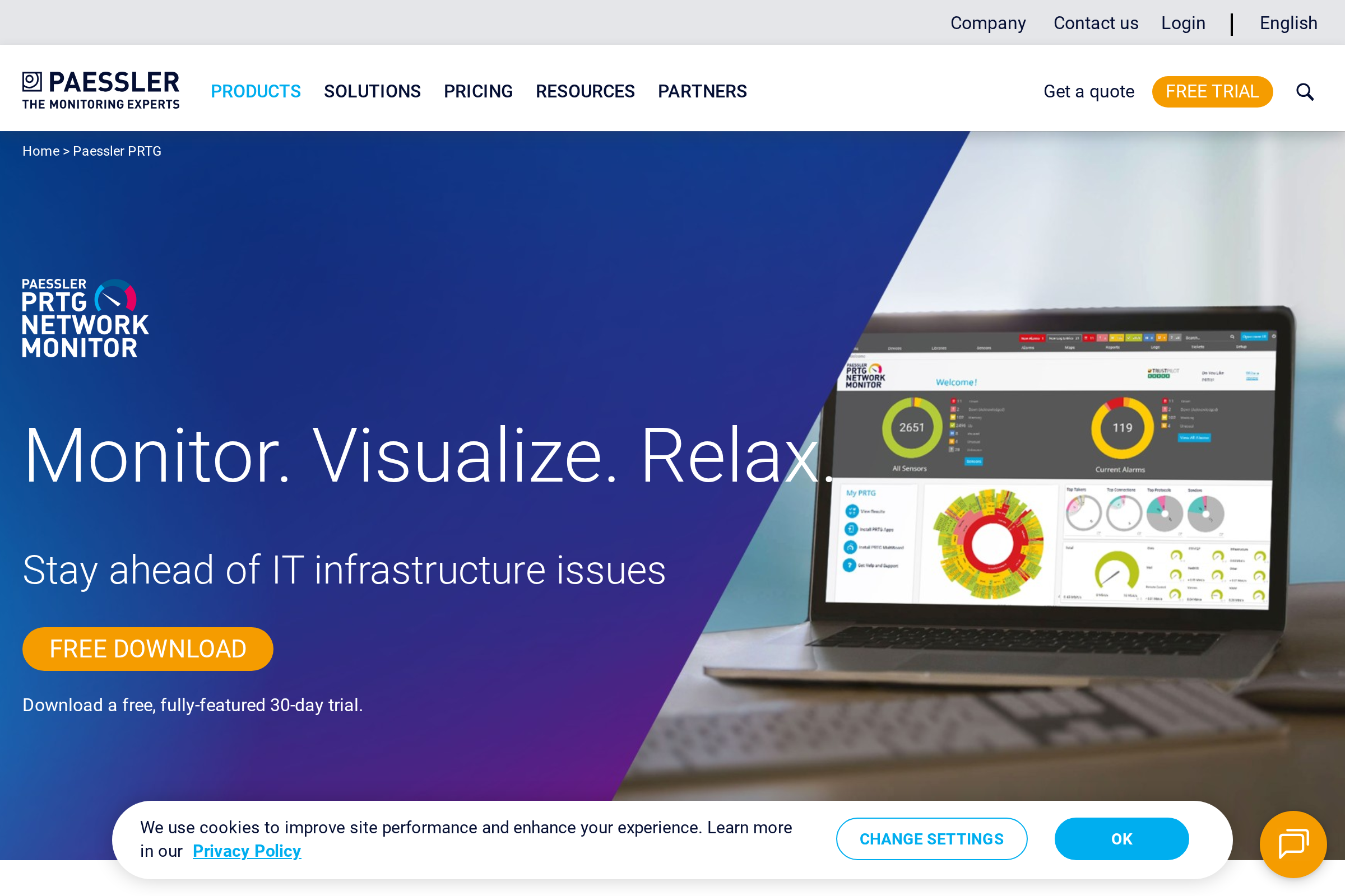 Paessler PRTG Network Monitor screenshot