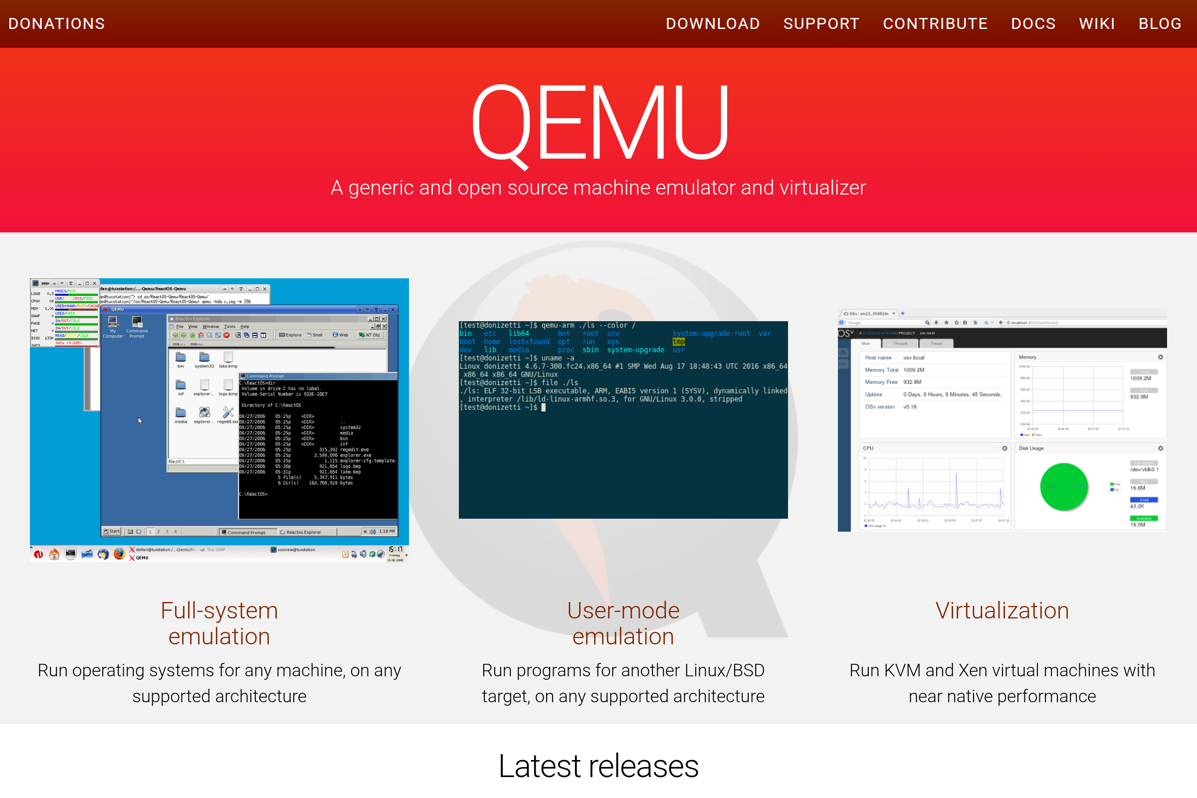QEMU screenshot
