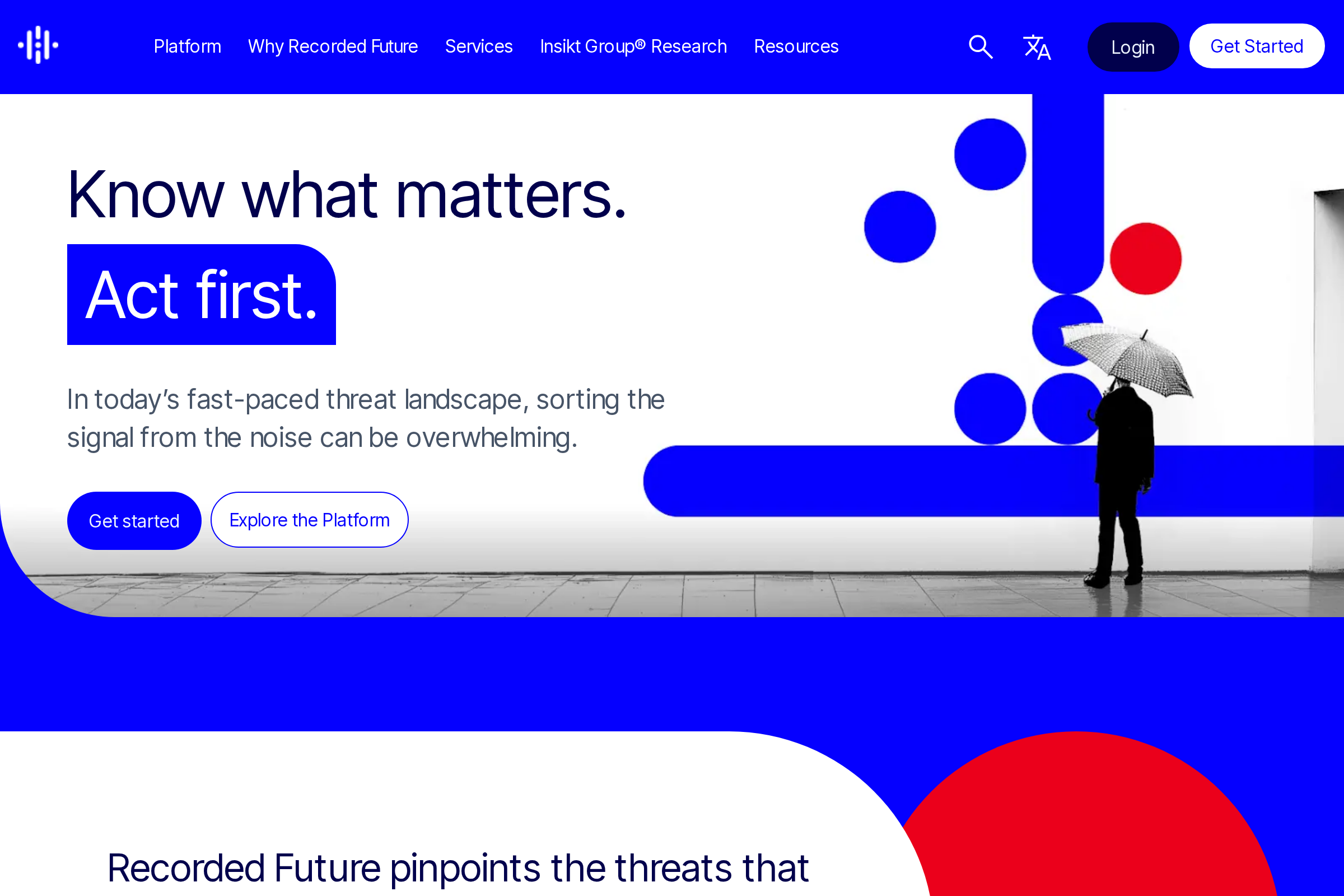 Recorded Future screenshot