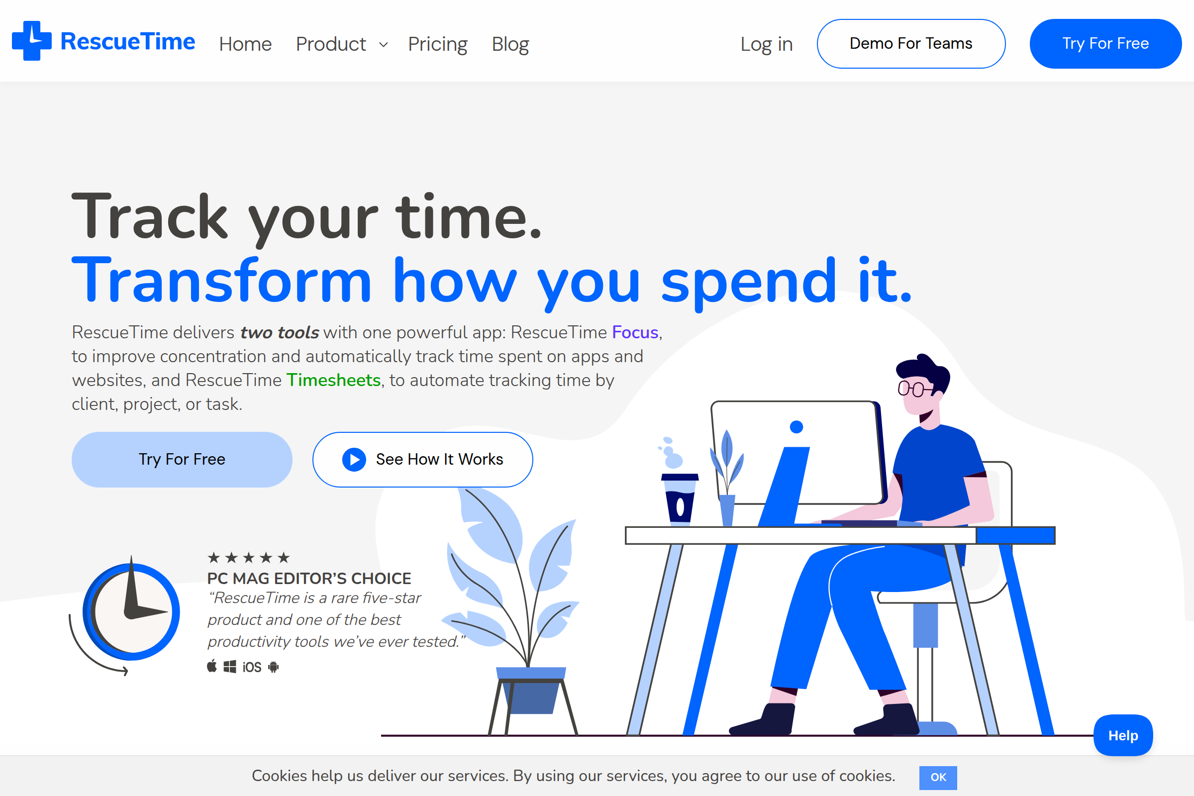RescueTime screenshot