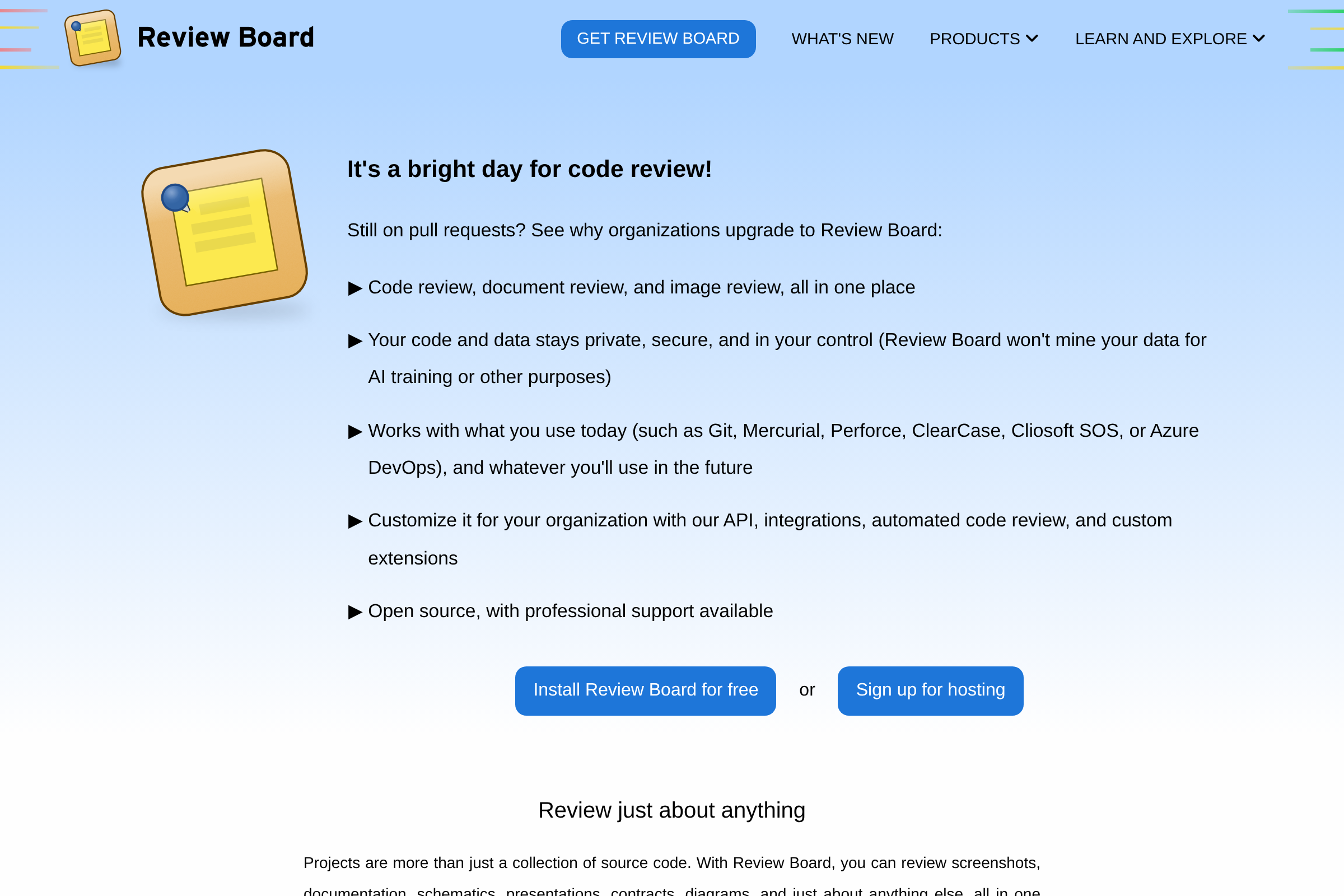 Review Board screenshot