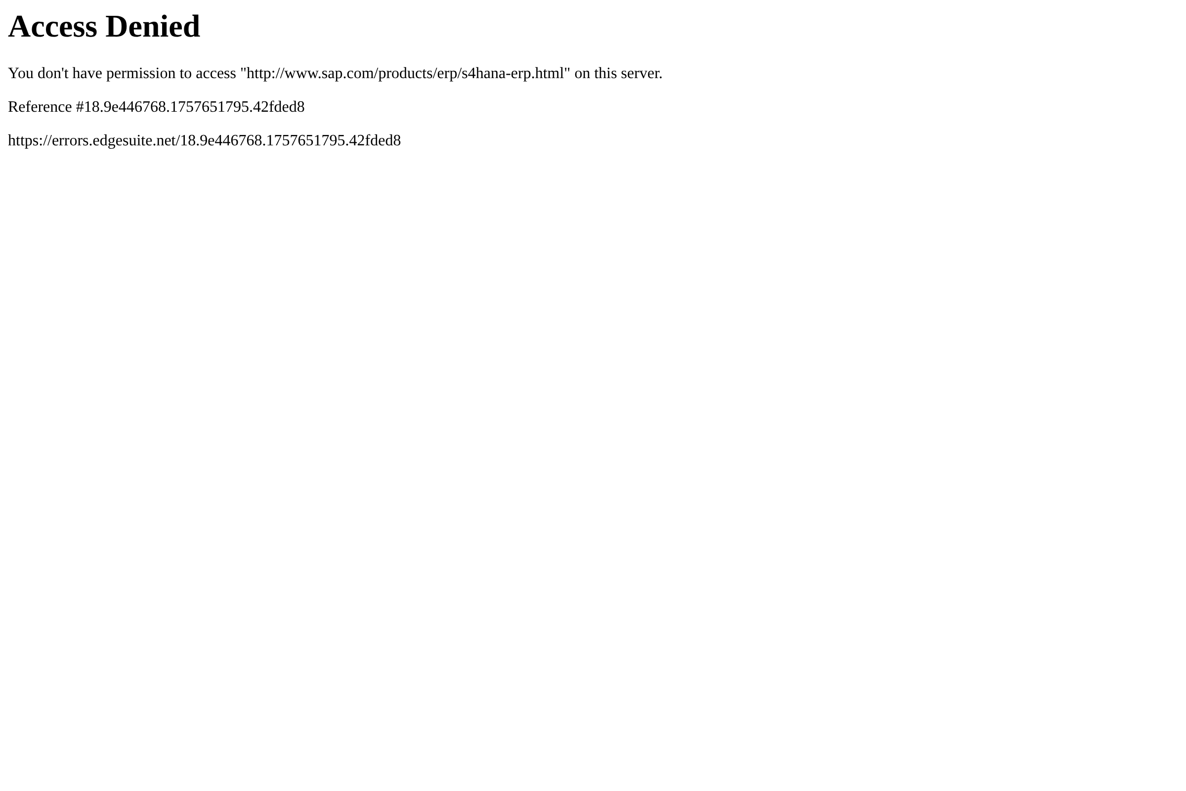 SAP S/4HANA Cloud screenshot