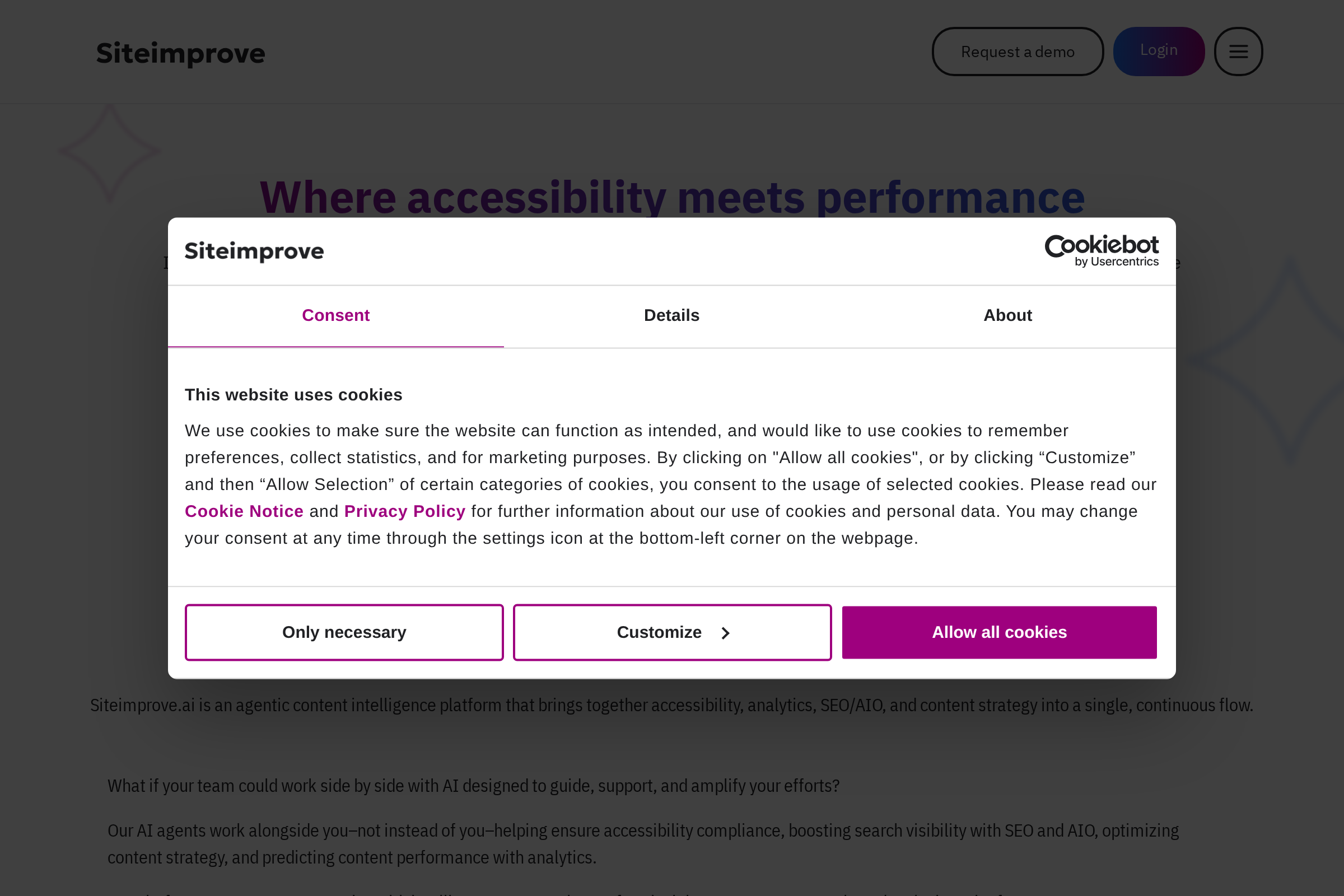 Siteimprove screenshot