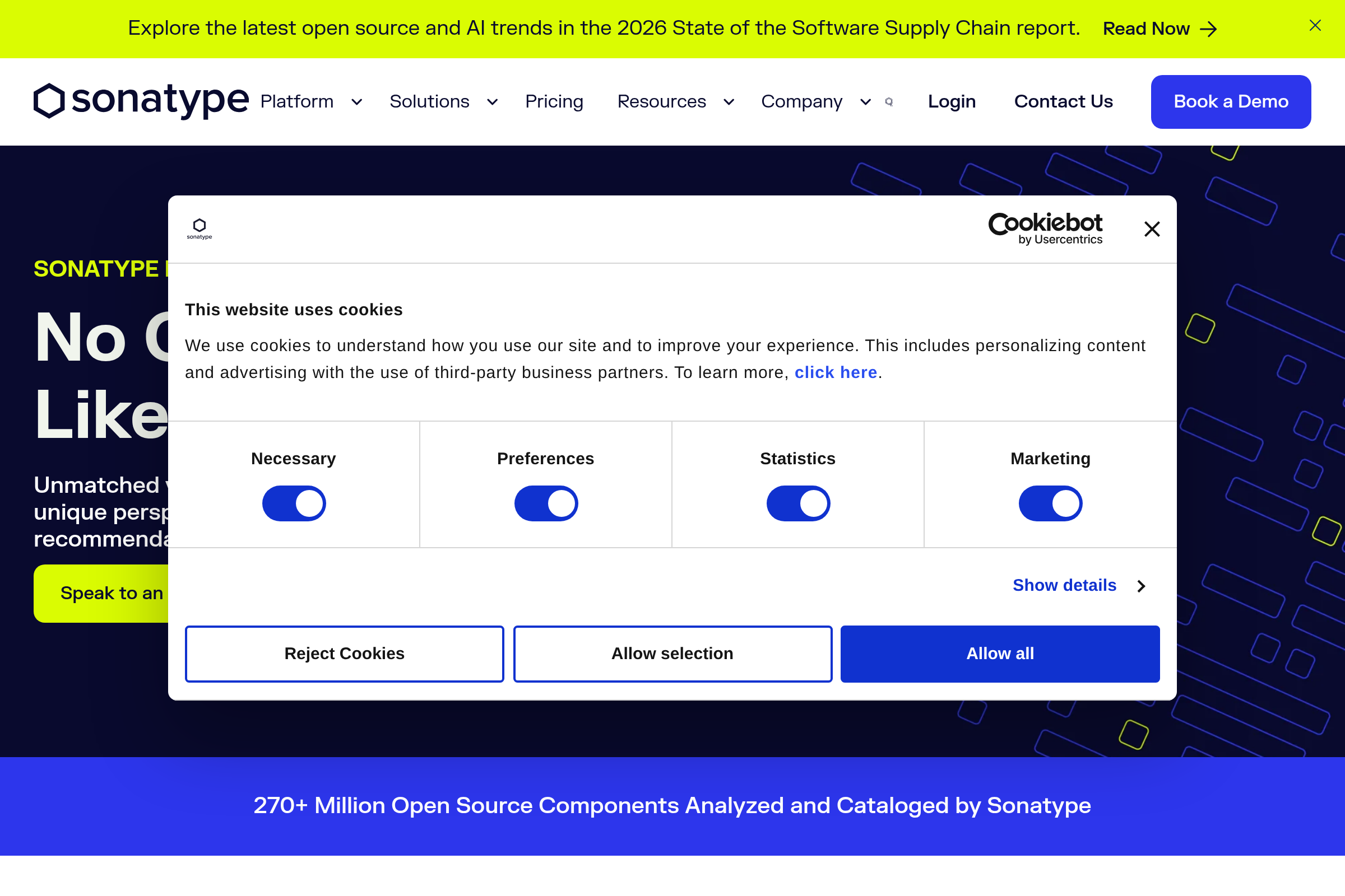 Sonatype Nexus IQ screenshot