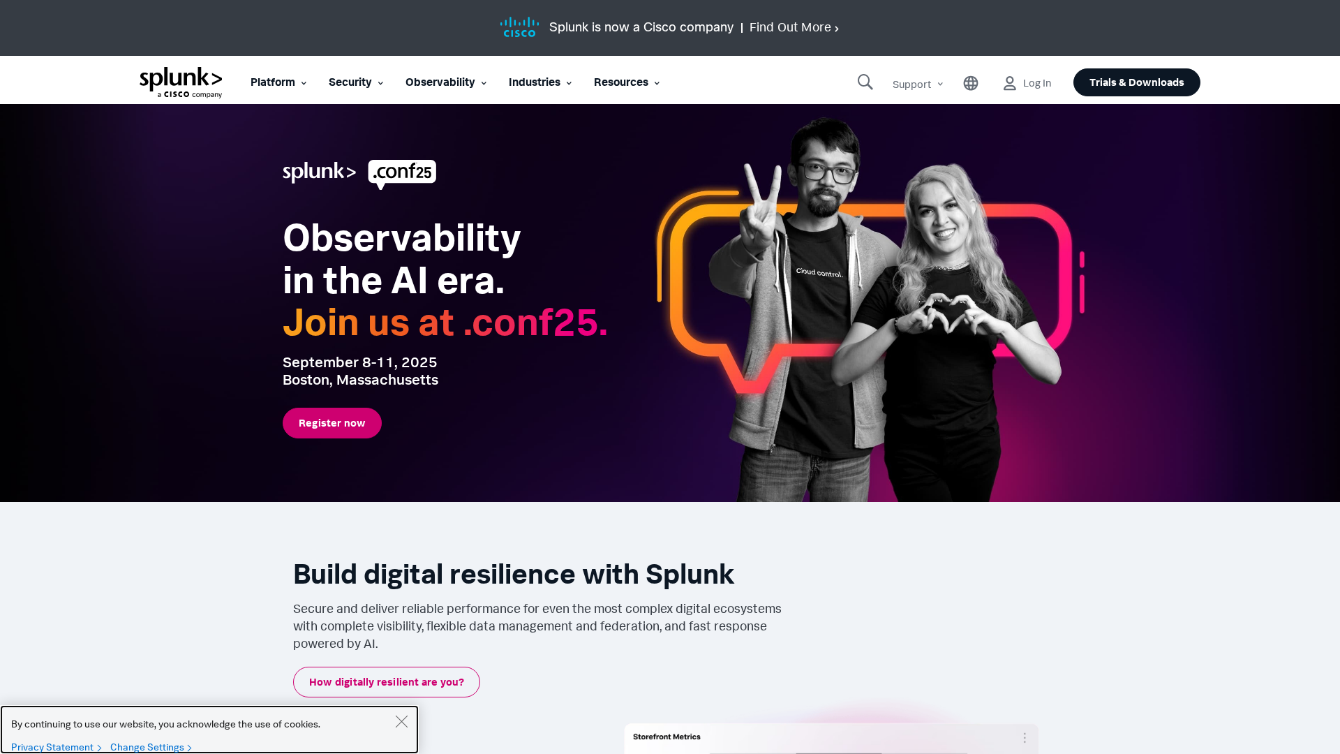 Splunk screenshot