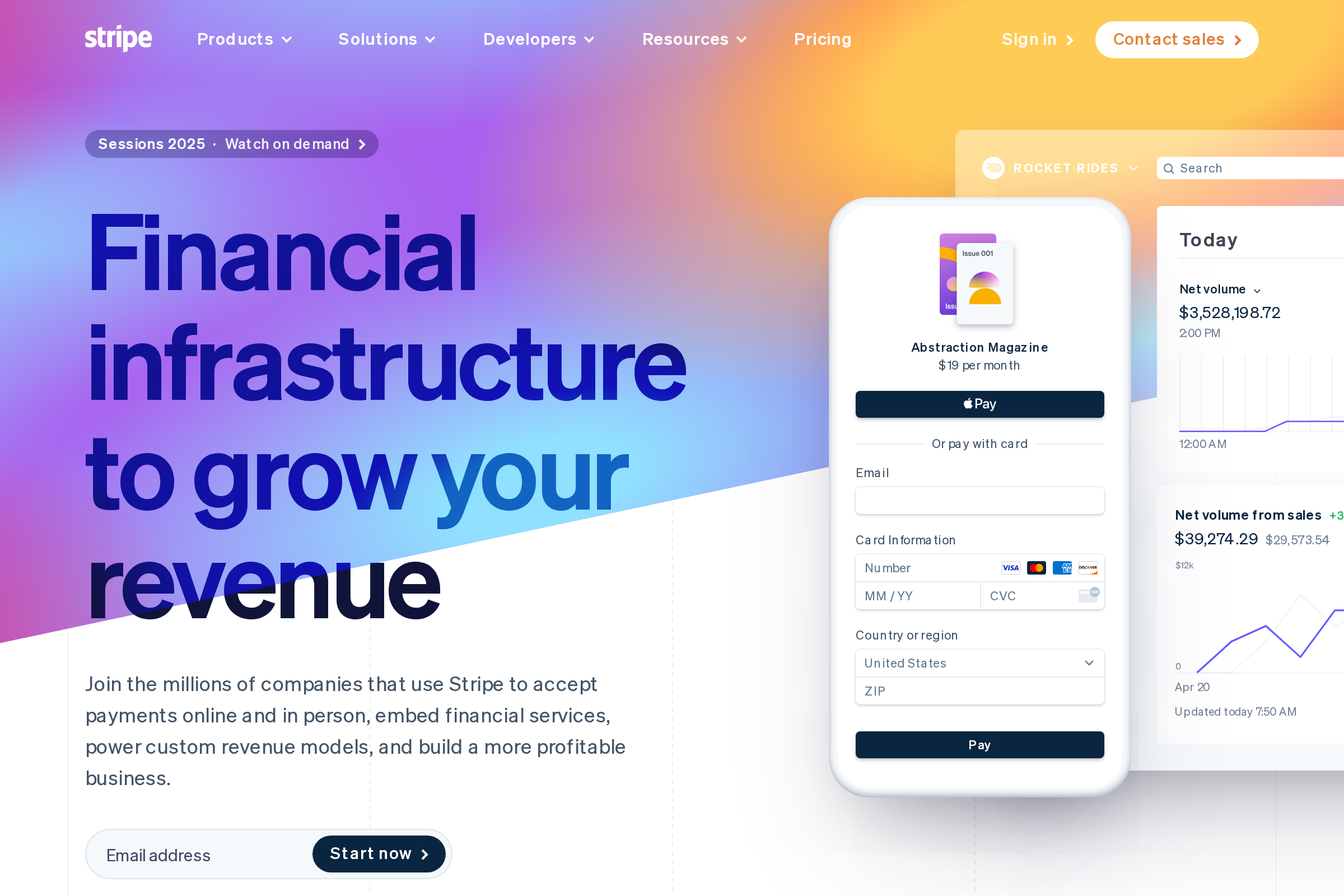 Stripe screenshot