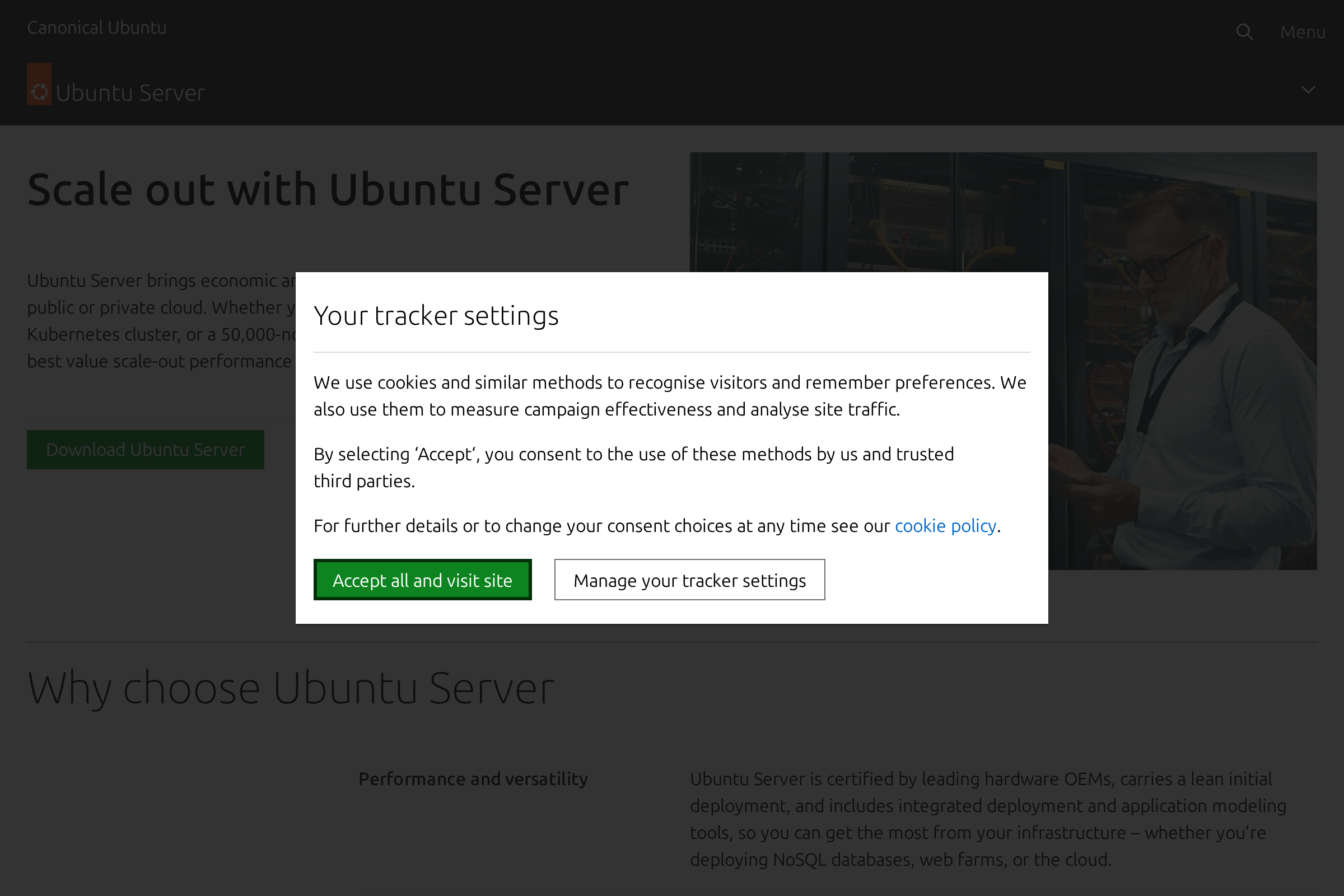 Ubuntu Server screenshot
