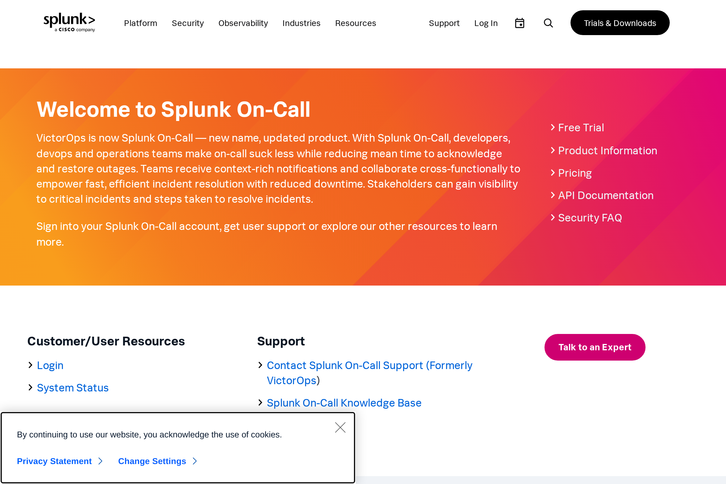VictorOps screenshot