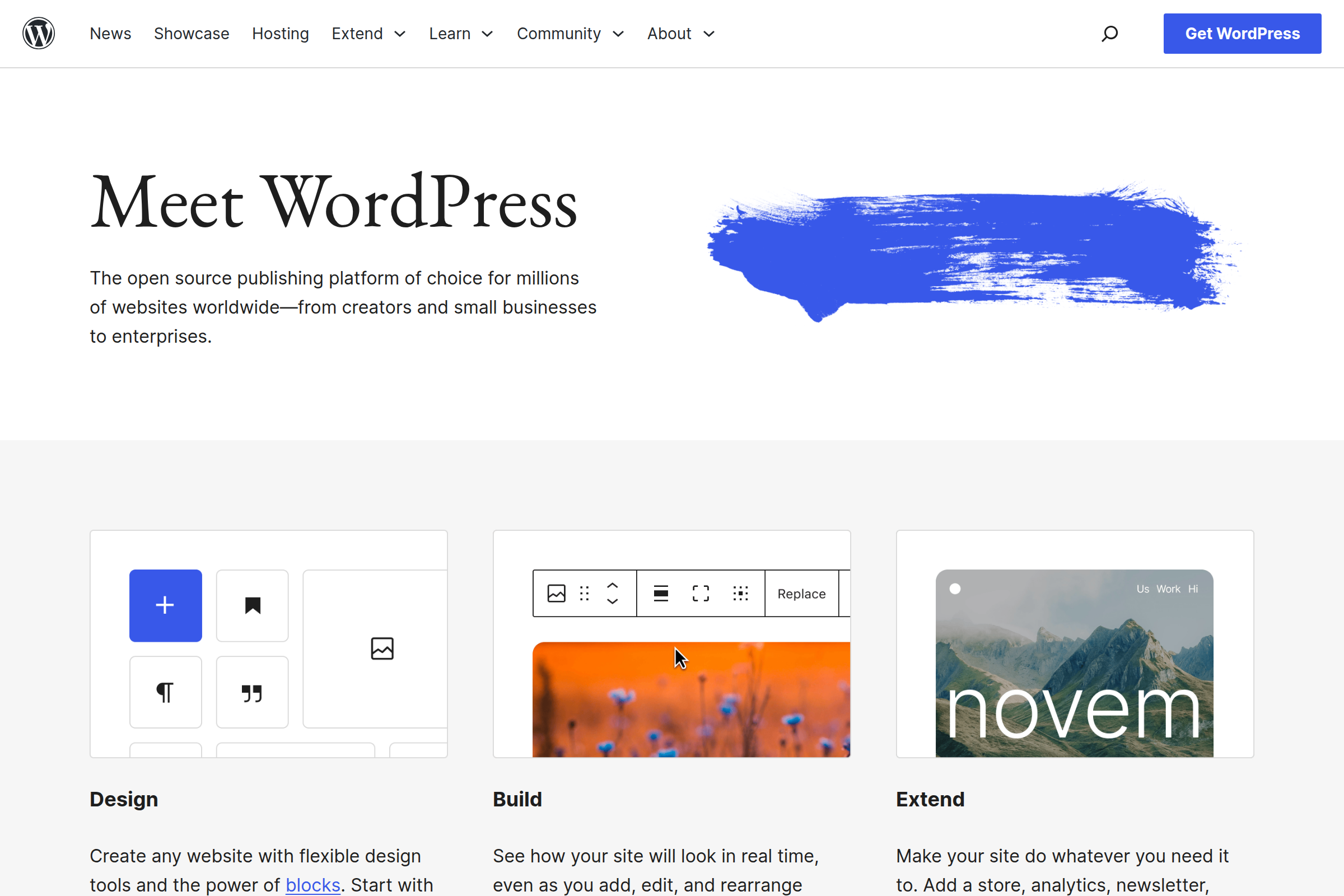 WordPress screenshot